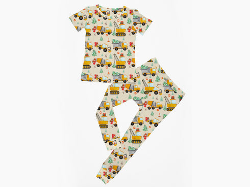 Holiday Builders Short sleeve/Pant Pajama set(Ready to ship)